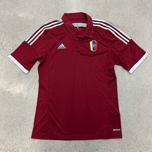 Adidas Venezuela 2014 Home Soccer Jersey Vinotinto Men’s Medium